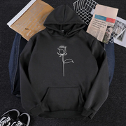 Flower Printed Premium Hoodie