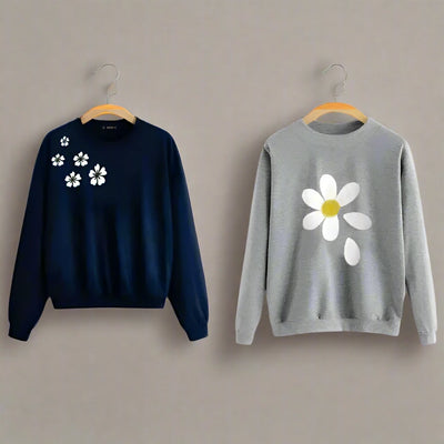 Pack Of 2 Printed Sweatshirt For Girls & Women