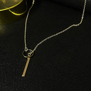 Round Stick Pendant Necklace