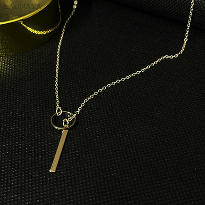 Round Stick Pendant Necklace